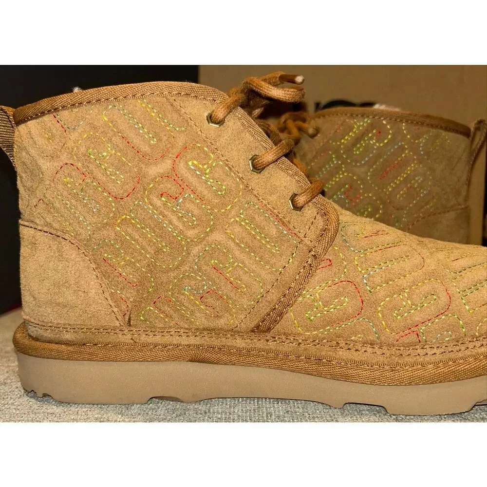 UGG Kids' Neumel II Graphic Stitch boots size 5